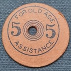 Oklahoma Sales Tax Token 5 Mills Old Age Assistance Paper  59842