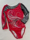 Ozone Gymnastics Leotard Competition Sequin Bling Leo Swirl Shimmer Gk Size  As
