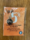 Weight Watchers Ww 5  And 10  Percent Weight Loss Award Charms- New 