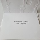 Christmas Card Embossed Christmas Biscuits Snow Boy Snowman Mouse Gift Present