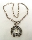 Grace   Heart Sterling Silver Celtic Tree Of Life Pendant Chain Necklace