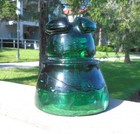 Nice Dark Green Cd 210 Postal Glass Insulator