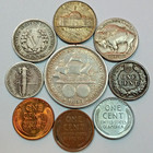 Old Obsolete Us Coin Collection With Silver   Uncirculated 9 Coin Set   lot 13 