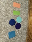 6 Vintage Poker Betting Chips Rare Antique Plastic  Celluloid  Bakelite  Europea