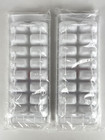 New Sealed  2 Rubbermaid Easy Release Plastic Ice Cube Trays White Made In Usa