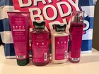Bath   Body Works Pink Pineapple Sunrise Mist Body Cream Lotion Shower Gel X4