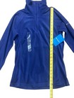 New Women s Medium Columbia Solid Blue Arctic Air Fleece 1 2 Zip Pullover