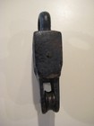 Vtg Antique Triple Steel Pulley Primitive Barn Block   Tackle Hoist Farm 3  Inch