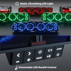 600w 25  8 Speaker Bluetooth Marine Atv Utv Rzr Sound Bar Fm Radio Stereo System