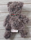 Russ Berrie Plush Stuffed Teddy Bear Bow Tie Gray 8    33707