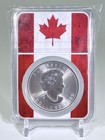2022 Canada 1oz Silver Maple Leaf Ngc Ms70 - Flag Core