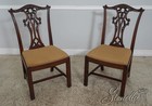 L62428  Set Of 8 Henredon Chippendale Mahogany Dining Room Chairs