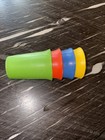 Vintage Tupperware Bell Tumblers Stackable 7 Oz Cups  109 Set Of 4 Primary Color