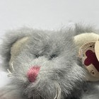 Vtg Ty Squeaky Gray Country Mouse Rat Plush 1993 Jointed Arms   Legs  6017 Tags