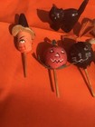 Vtg  Halloween Spun Cotton Picks      Japan  Occupied Japan Kitty            Cat