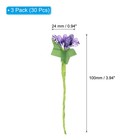 30 Pcs Artificial Flower Stamen Mini Berry Pick Bunch Fruit Floral Stamen Purple