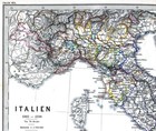 1880 Spruner Map Medieval Italy Florence Verona Naples Milan Rome 14th Century