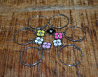 Henri Bendel Centennial Stripes Floral Wine Glass Charms