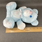 Puffalump Blue Teddy Bear Rattle Vtg Fisher-price 1994 Hearts Lace Small 9   