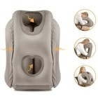 Inflatable Travel Pillow Airplane Neck Head Support Patented Valve Cushion Plane
