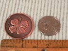 Lucky Coin Clover Four Leaf Shamrock Token God Be With You Pocket Piece Irish