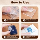 4 Sheets Words Clear Stamps In Classic For Card Making Silicone Stamp With Sc   