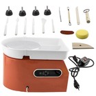 1x 350w 25cm Electric Pottery Wheel Porcelain Art Clay Lcd Display 110v Machine
