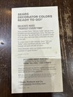 Vintage 1990s Sears 7 Paint Swatch s  Perfect Addition To Any Collection