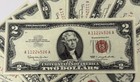 1963  2 Dollar Bill Legal Tender Red Seal Unc Bu  10 Consecutive Notes  2344