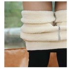 Hixiaohe Casual Sherpa Fleece Lined Leggings Women Winter Warm Pants High Wai   
