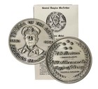 Douglas Macarthur Commemorative Medal 1964 Uncirculated Silver-oxidized Bronze