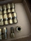 15 Total Pieces Of Reusable Brass Hydraulic Fittings  10 Jic Used
