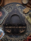 Haunted Active Spirit Ouija Board Planchette Curse Baphomet Below Found Abandon
