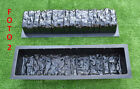 Concrete Molds Straight Edge Stone Log Edging Border Garden Curbs Sold 2pcs Br05