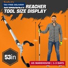 Grabber Reacher Tool Heavy Duty 53in Extra Long Trash Picker Upper Grabber For