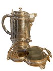 Rare Antique Wilcox Meriden Silver Plated Water Pitcher W stand 19th Century