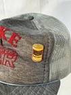 Vintage    i Like Beer    Hat Cap Snap Back Grey With Pins  Beer Trucker Mens 90s