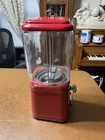 Vintage Working Acorn Gumball candy Machine With Glass Container  5c