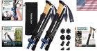 Trek-z Compact Trekking Poles - Aircraft Aluminum  Cork Handle  Foldable Hiking