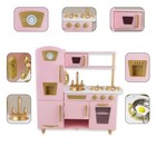 Kitchen Playset For Kids Ages 3-8  Wooden Pretend Play Kitchen  Including Tel   