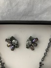 Pendant Necklace   Earrings Silver Women s Jewelry Fashion Set             A25-6
