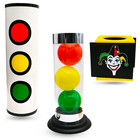 Magic Stratosphere Joker Tube Vanish Box Metal Pro Model Trick Balls Change