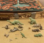 1957 Marx Series 1000  3398 Prehistoric Times Playset In Box   as Found  