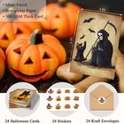 Vintage Cats Halloween Cards Bulk With 4 Inches X 6 Inches  Black