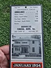 Vtg 1954 Hornbeak Funeral Home Inc Fulton Kentucky Old Advertising Calendar Rare