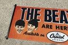 The Beatles 45   s Advertisement Scroll Banner 17x40  Poster Sign Concert Record