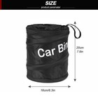 Mini Portable Car Trash Can Garbage Bin Litter Bag Organizer Vehicle Waterproof 