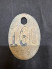 Solid Brass Dairy Cow Number Tag Double Sided   160