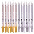 Gelly Roll Gel Ink Pen Set  Medium Point  pack Of 12   color Mix  silver 6      