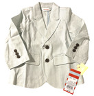 Cat   Jack Toddler Boys  Size 12m Striped Stretch Chambray Blazer Soft Blue New